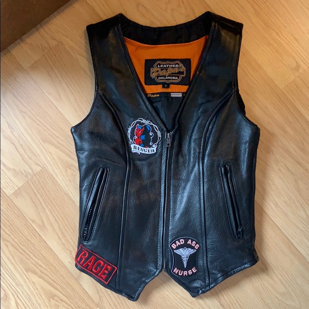 Papa’s Leather Oklahoma leather vest